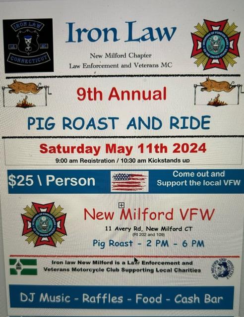 Iron Law New Milford Annual Pig Roast and Ride
