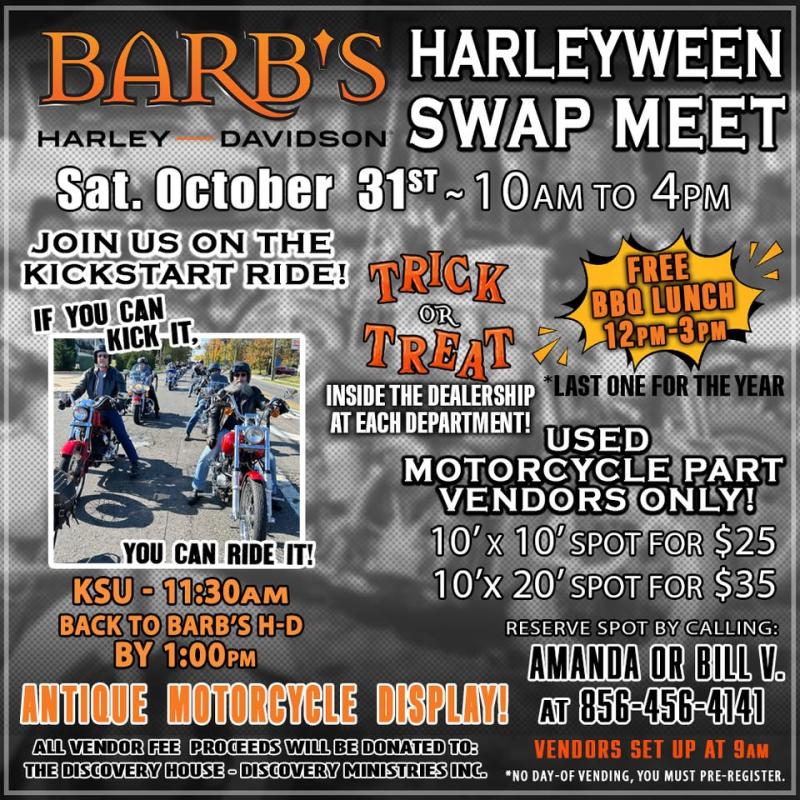 Barb's H-D HARLEYWEEN Swap Meet