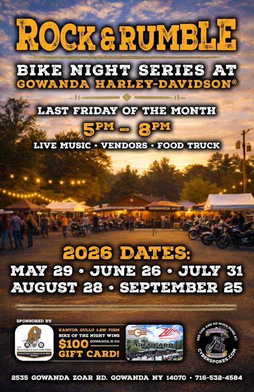 GHD's ROCK & RUMBLE August Bike Night