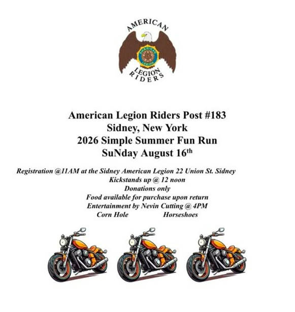 ALR Post 183 Simple Summer Fun Run