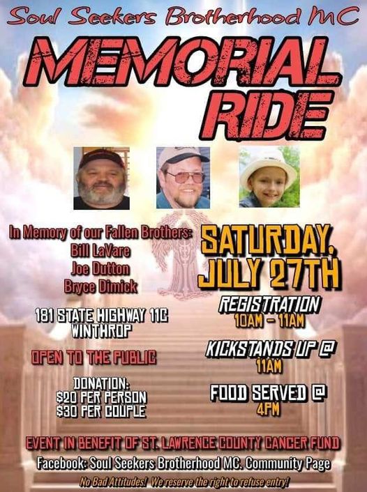 Soul Seekers Brotherhood MC Memorial Ride