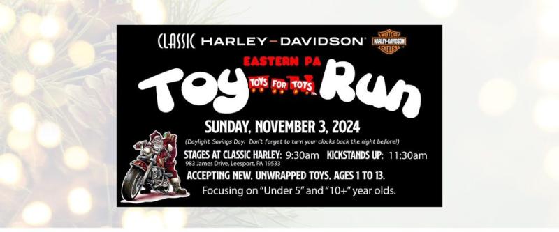 18th Annual Eastern PA Toy Run For Toys for Tots