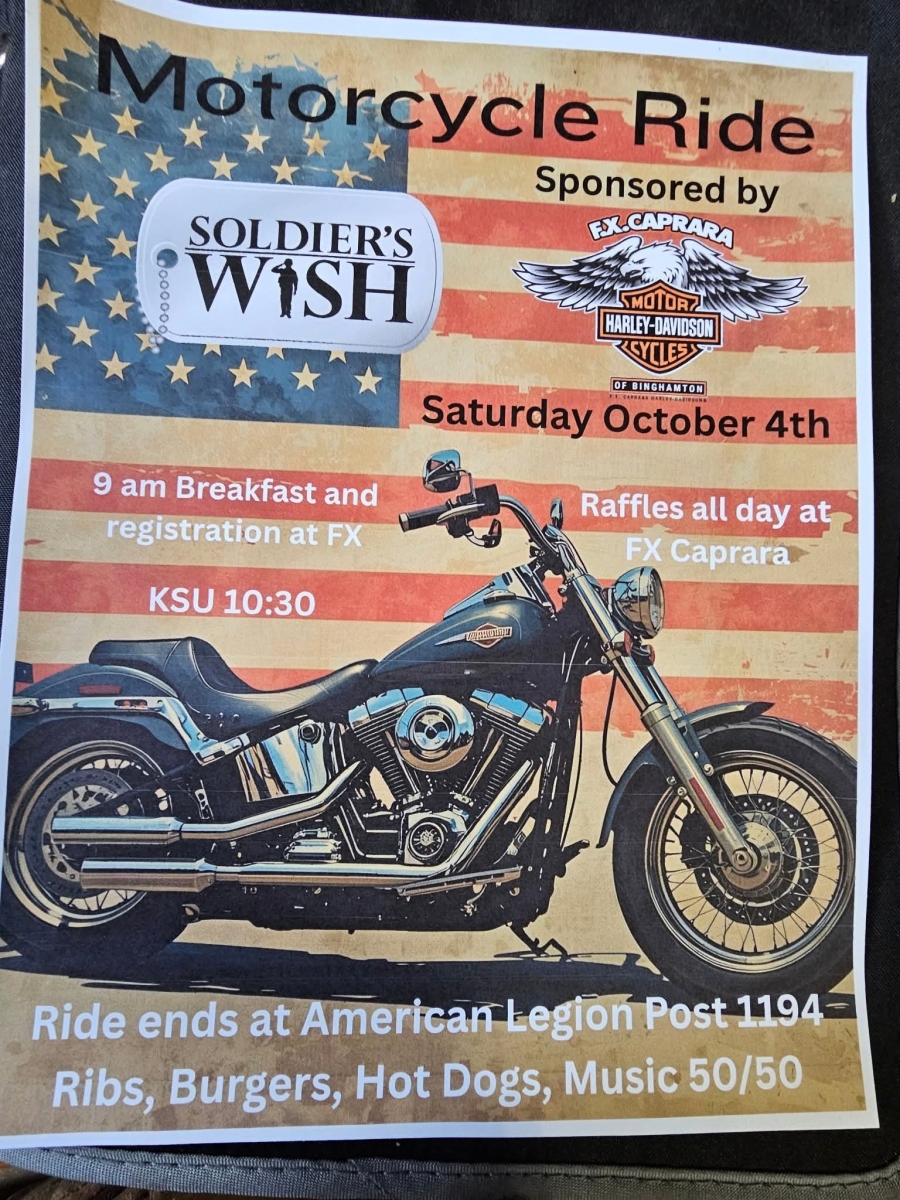 Motorcycle Ride Soldier's Wish