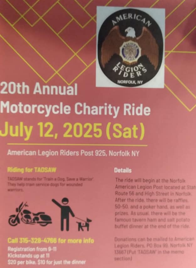 20th Annual Motorcycle Charity Ride